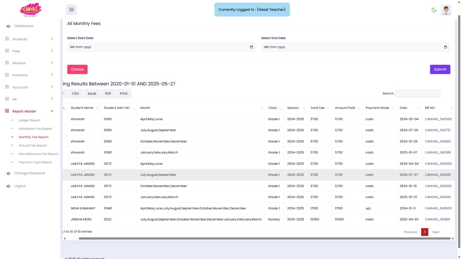 FEE MANAGEMENT