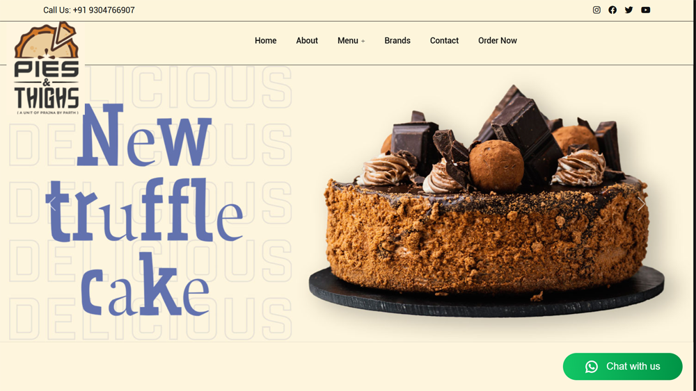 FOOD & BEVERAGE / BAKERY WEBSITE